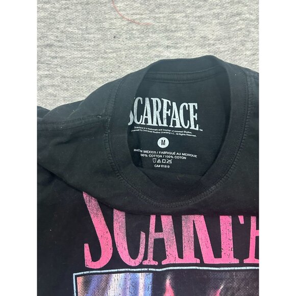Scarface T-Shirt Men's Size Medium Graphic Causal Short Sleeve Pullover Black - Picture 3 of 7